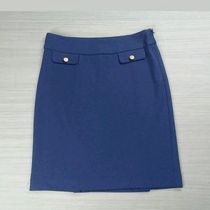 KENAR Navy Pencil‎ Skirt Women's Size 4